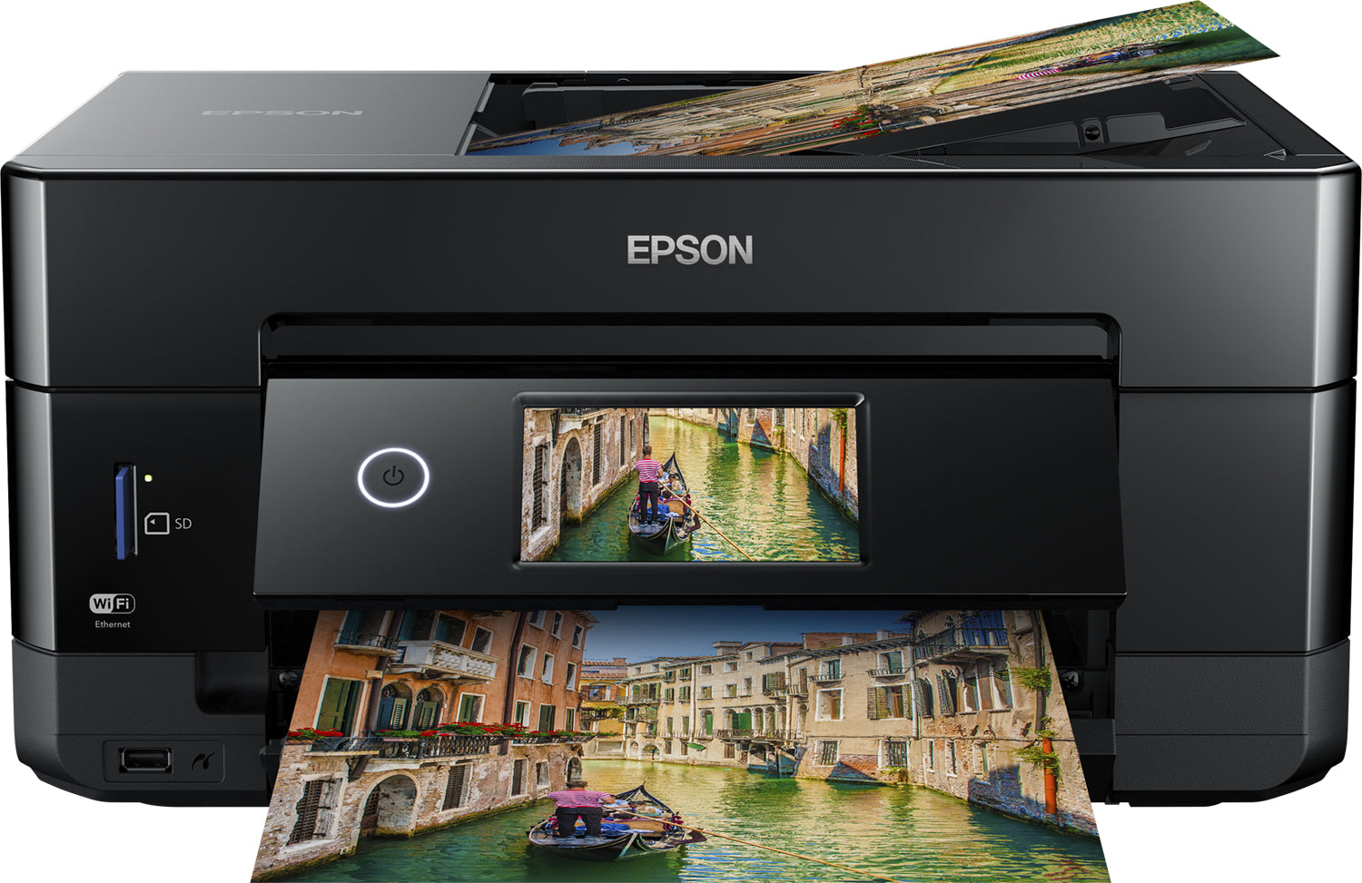 EPSON Expression Premium XP-7100 Small-in-One MFP colour ink-jet A4 11ppm copy 15.8ppm print USB 2.0 Gigabit LAN Wi-Fi black