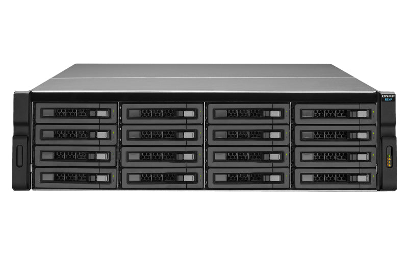QNAP REXP-1610U-RP boîtier de disques 0 To Rack (3 U) Noir