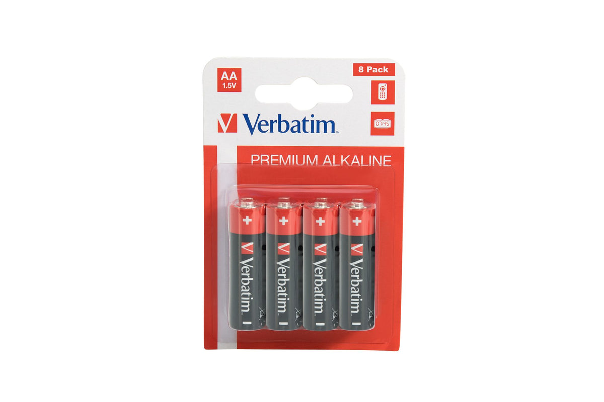 ALKALINE BATTERY AA 8 PACK HANGCARD