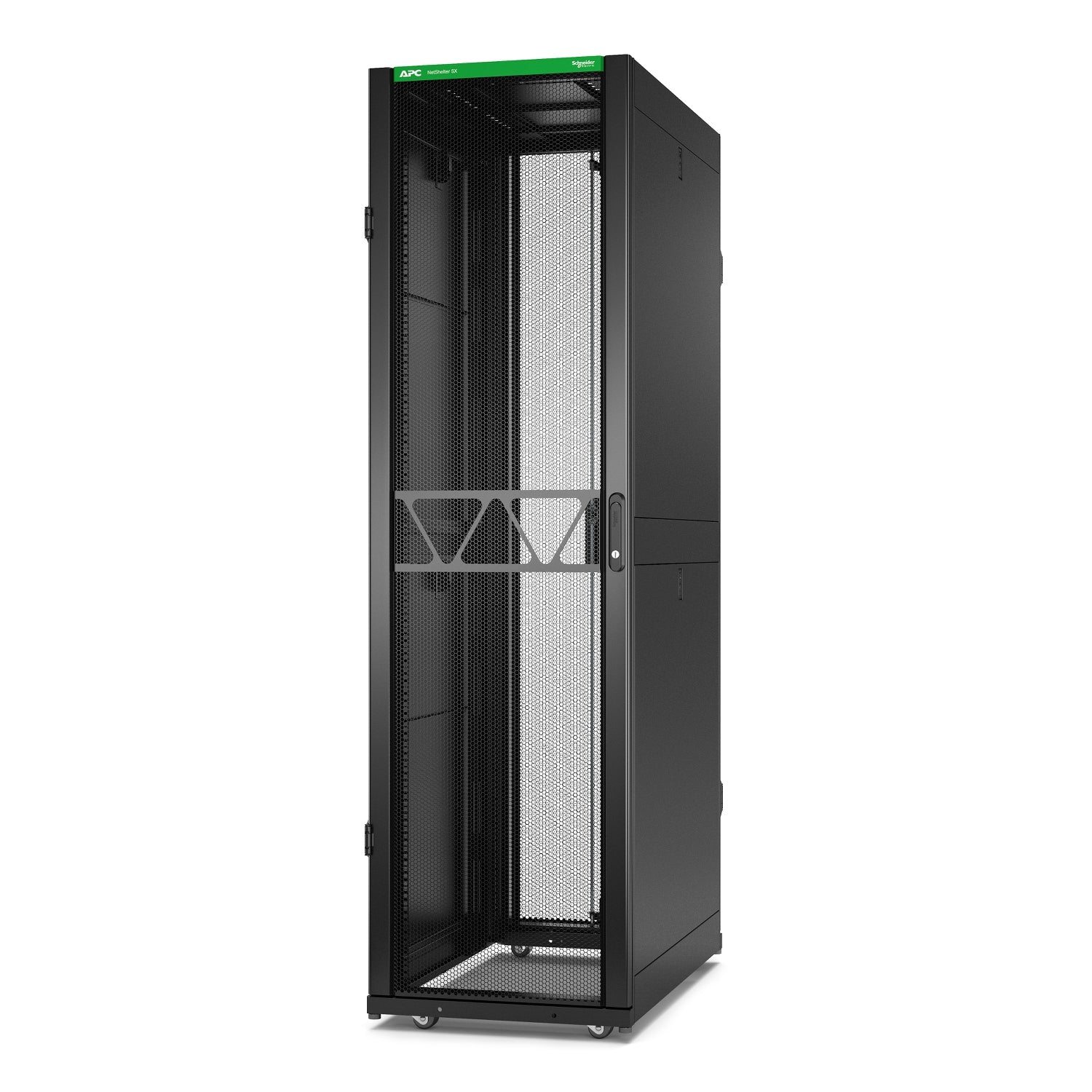 APC NetShelter SX Gen 2 Rack cabinet 2124H x 600W x 1070D mm with sides floor-standing Black 45U 19 TAA Compliant