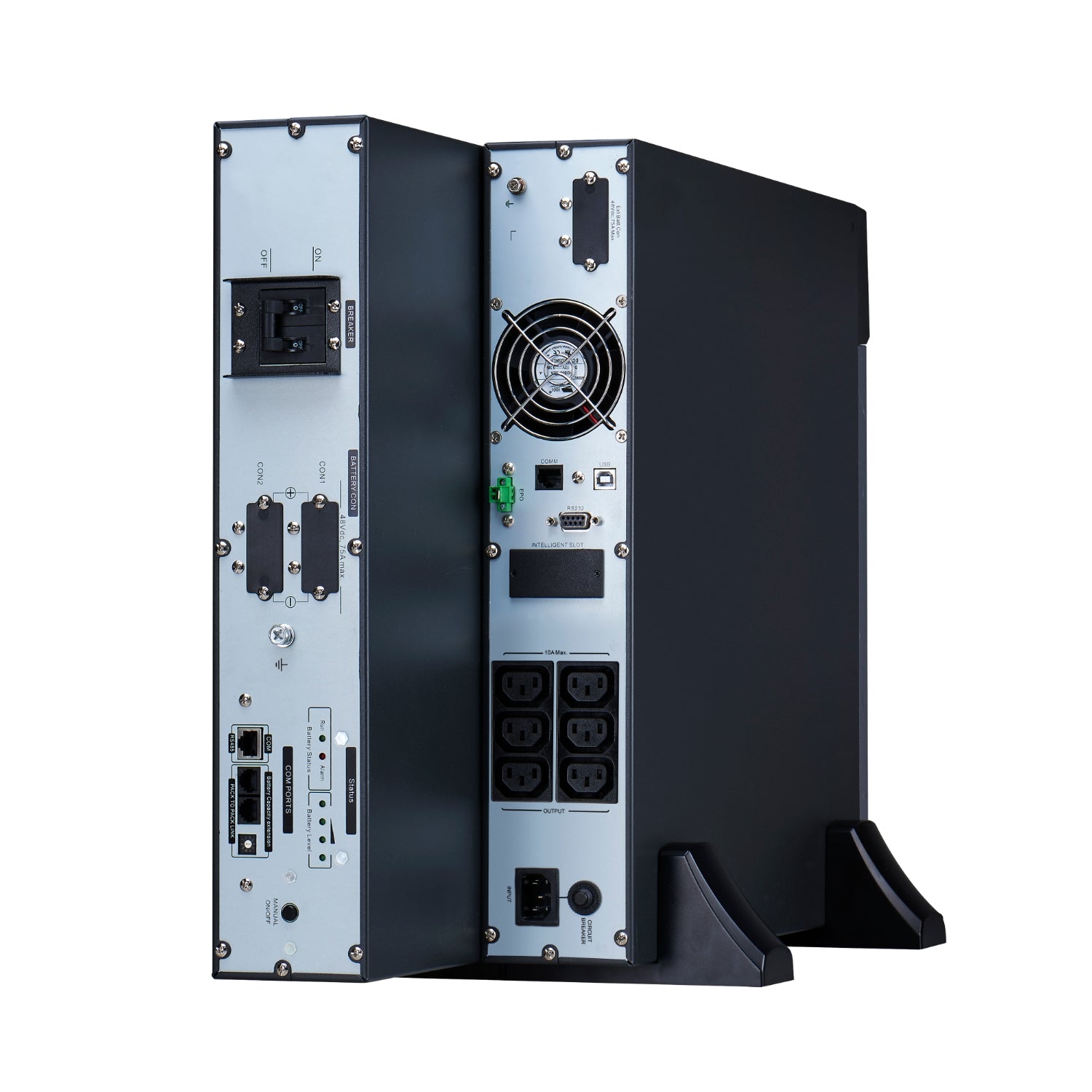 APC Easy UPS On-Line SRVL UPS Rack Li-ion AC 230V 900Watt 1000VA USB RS-232 RJ-45 RJ-11 output connectors 6 4U 19 Black with Rail K