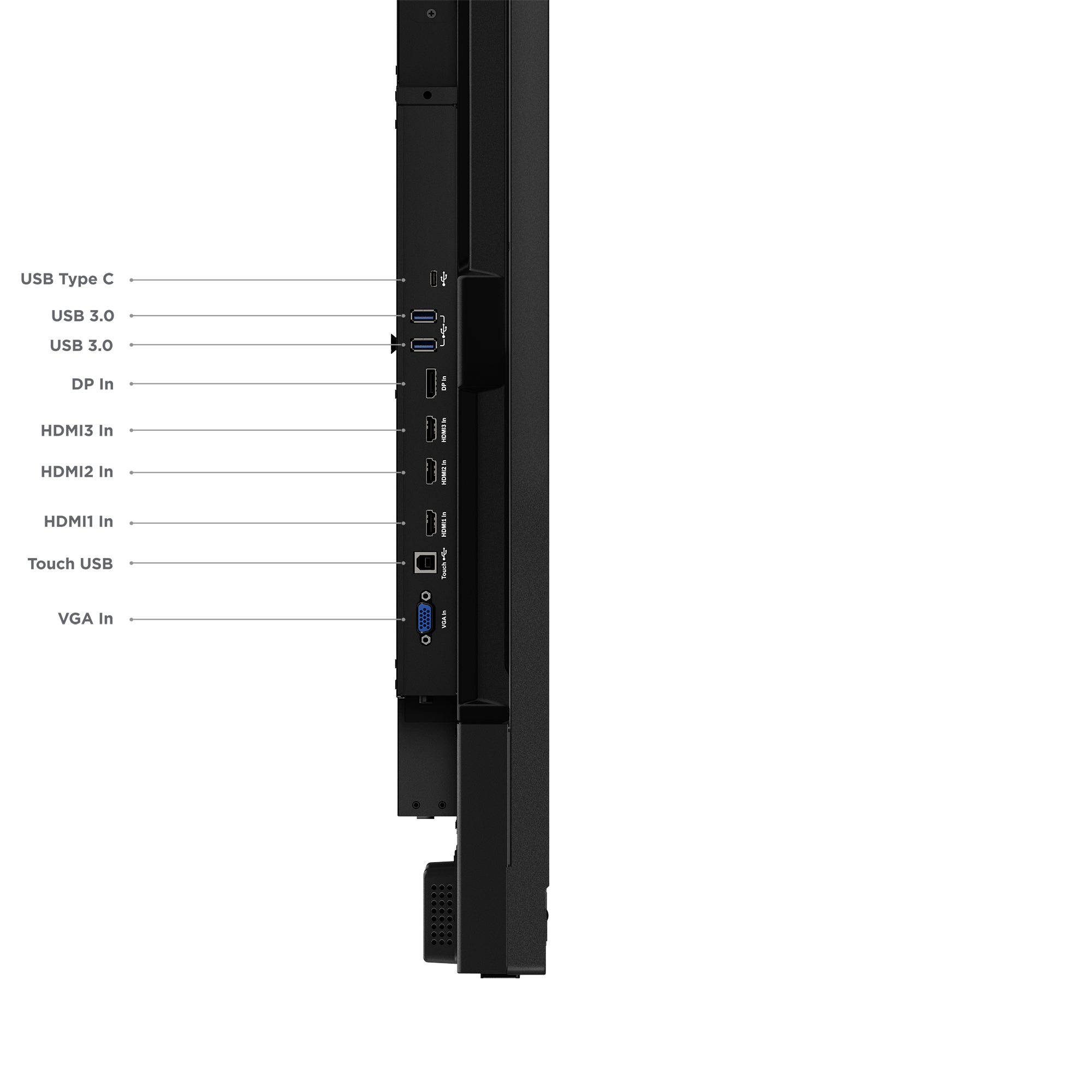 LENOVO ThinkVision iLFD T75 75p 3840x2160 VA Touch DLED 16:9 60Hz HDR10 HDMI USB-C USB-B RJ45 VGA Android 9.0 4K camera TopSeller