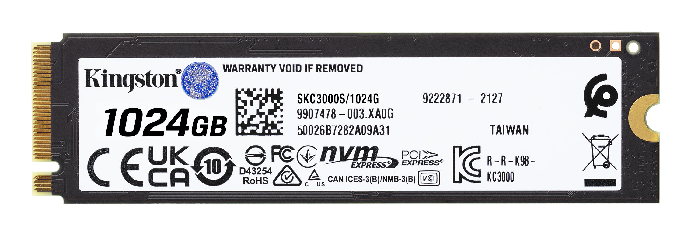 KINGSTON KC3000 1024Go PCIe 4.0 NVMe M.2 SSD