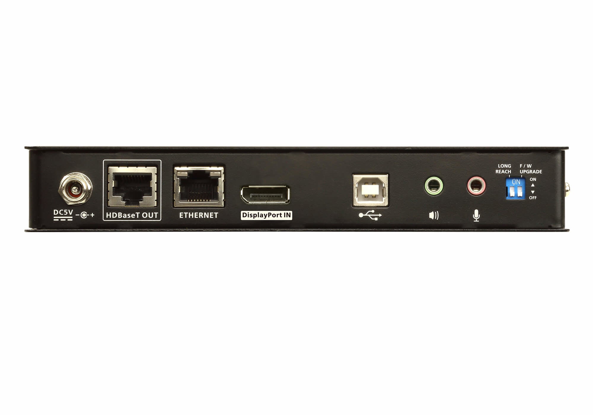 Systeme d'extension KVM USB DisplayPort HDBaseT™ 2.0 (4K a 100 m) - Émetteur et récepteur - Avec fil - 150 m - Cat5e - Cat6 - Cat6a - 4096 x 2160 pixels - Noir