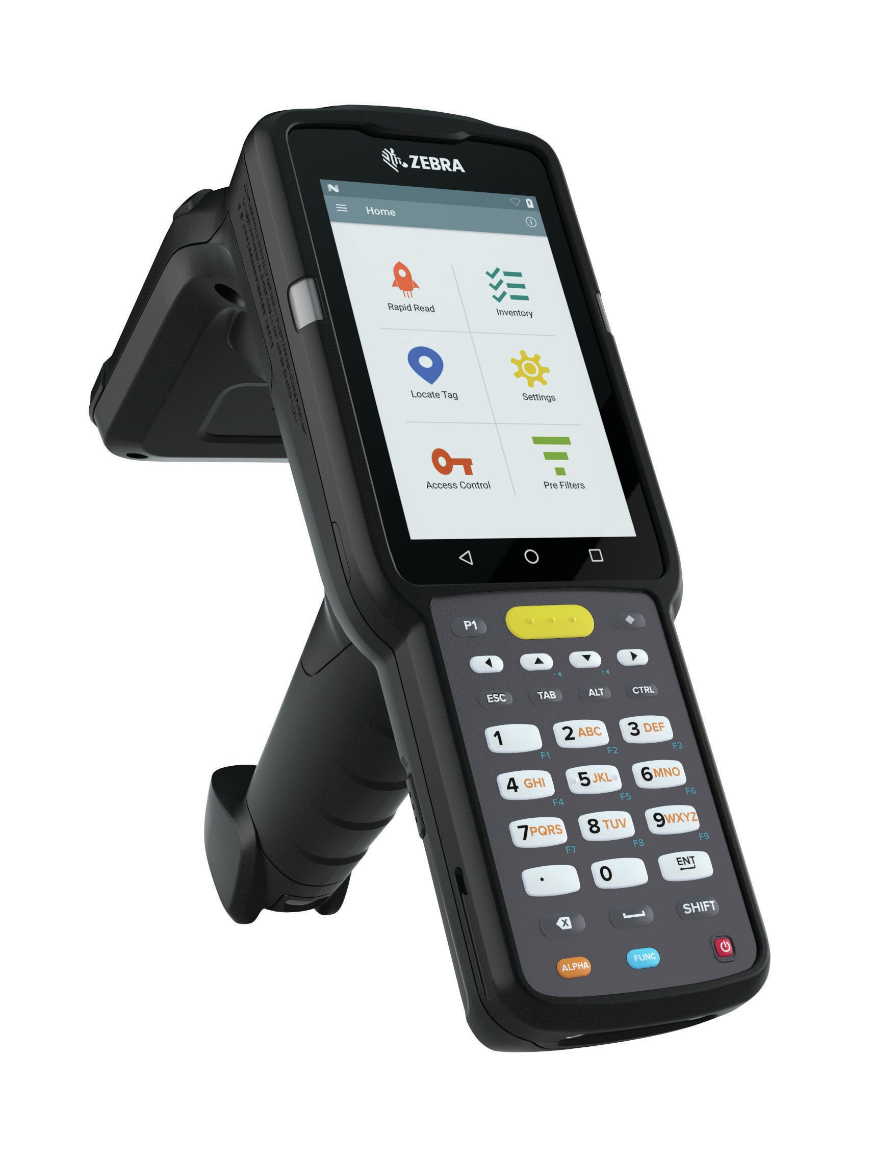 "Zebra MC3330xR ordinateur portable de poche 10,2 cm (4"") 800 x 480 pixels Écran tactile 680 g Noir"