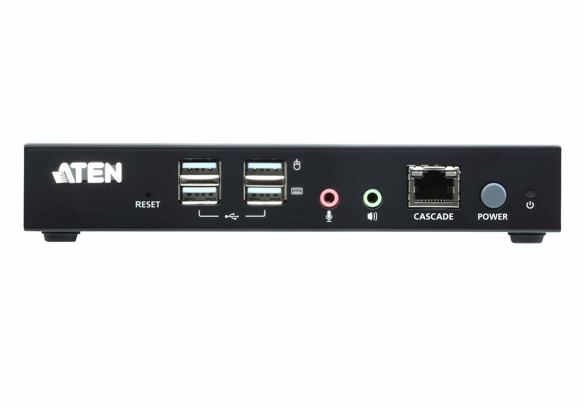 Station console KVM HDMI sur IP - 1920 x 1200 pixels - Ethernet/LAN - Full HD+ - Grille de montage - 4,66 W - Noir