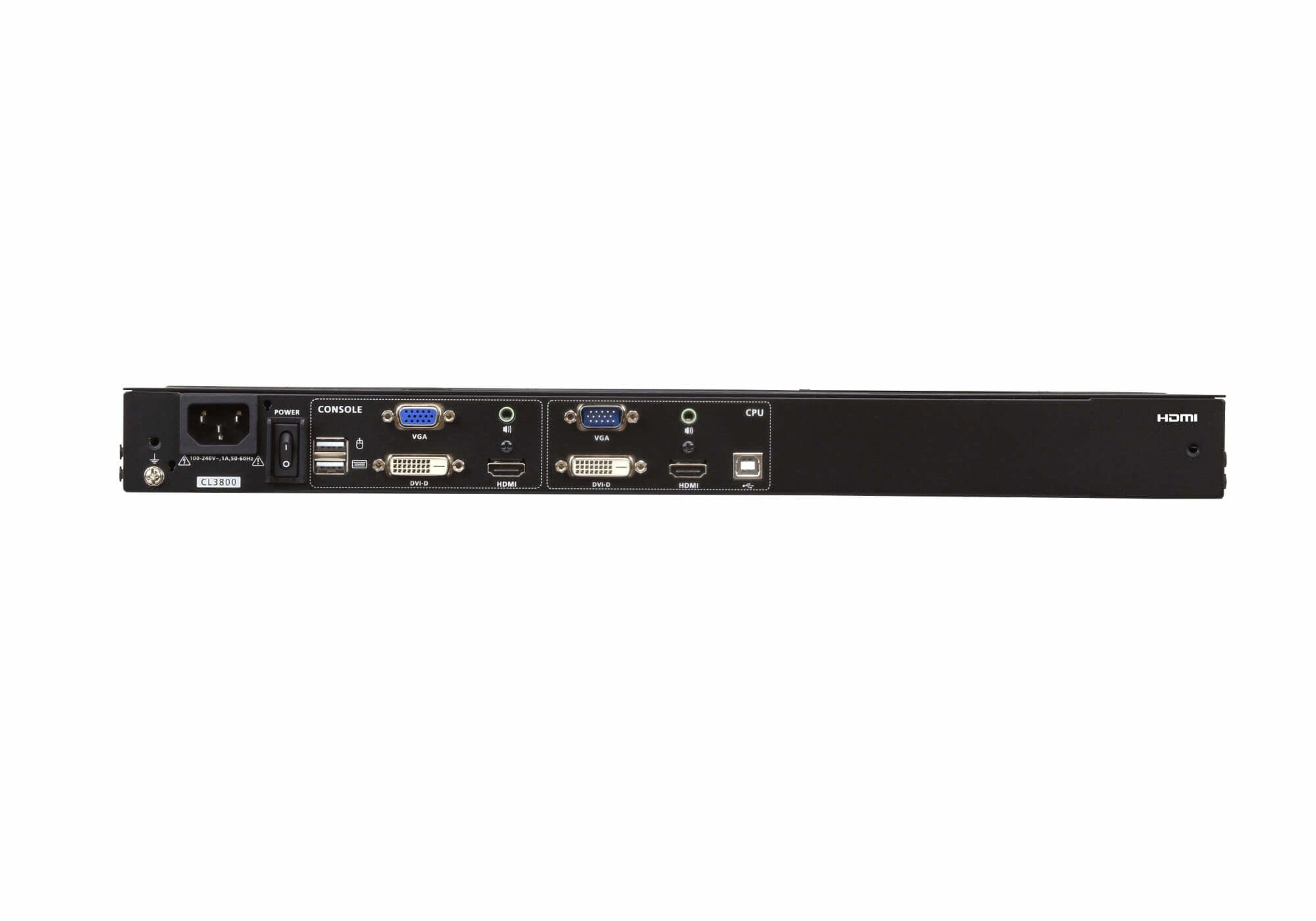 ATEN CL3800NW CONSOLE LCD 18,5" DOUBLE RAIL HDMI-DVI-VGA/USB