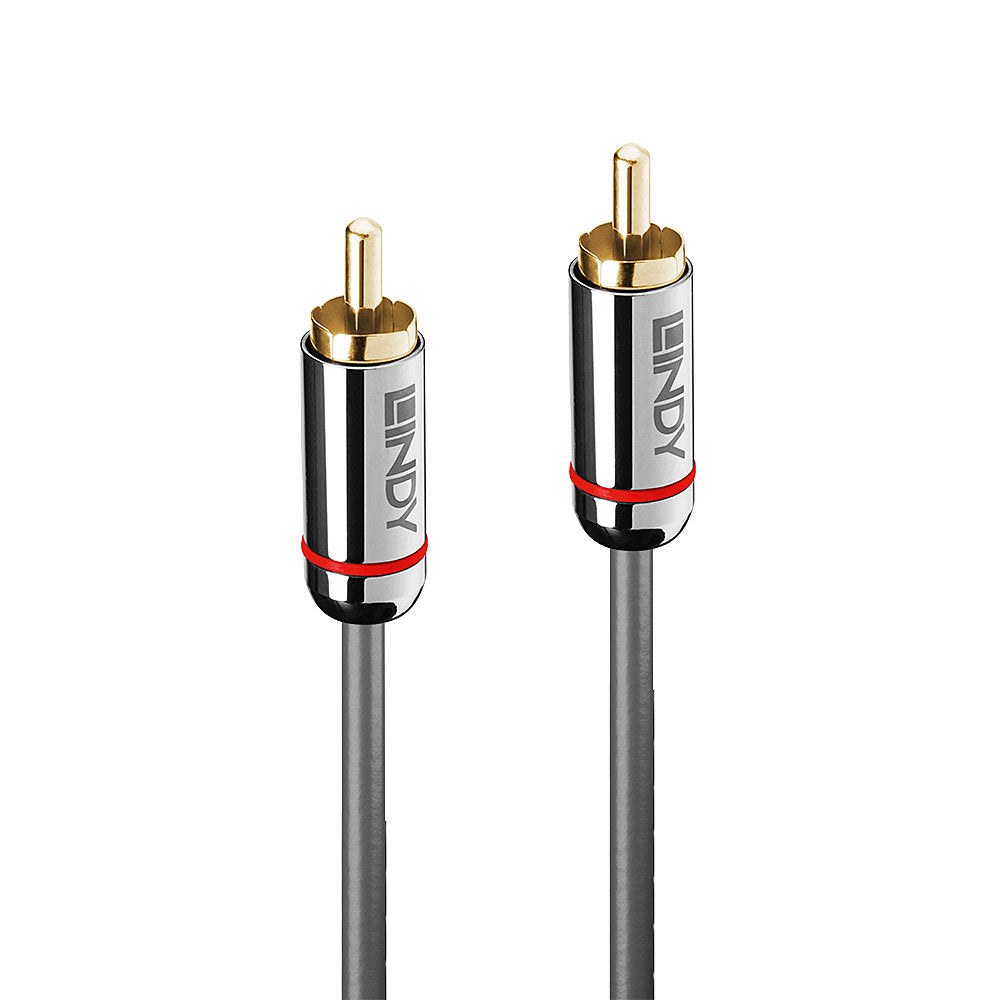 LINDY Cromo Line Audio Cable Digital Coaxial RCA-RCA M-M 0.5m anthrazit
