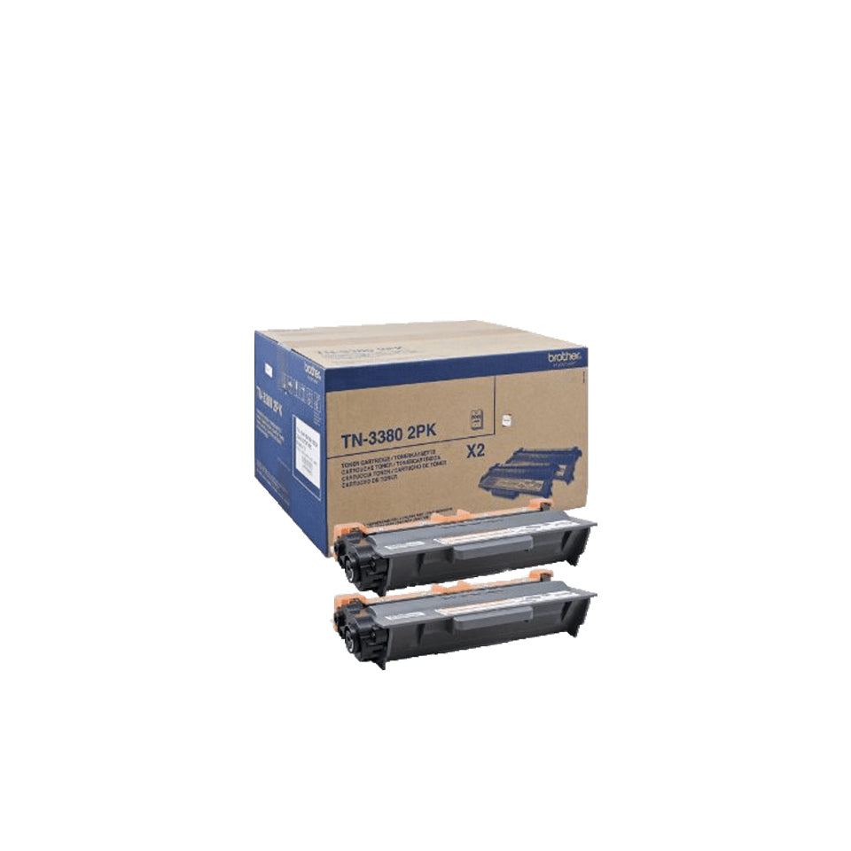 Brother TN-3380TWIN Cartouche de toner 2 piece(s) Original Noir