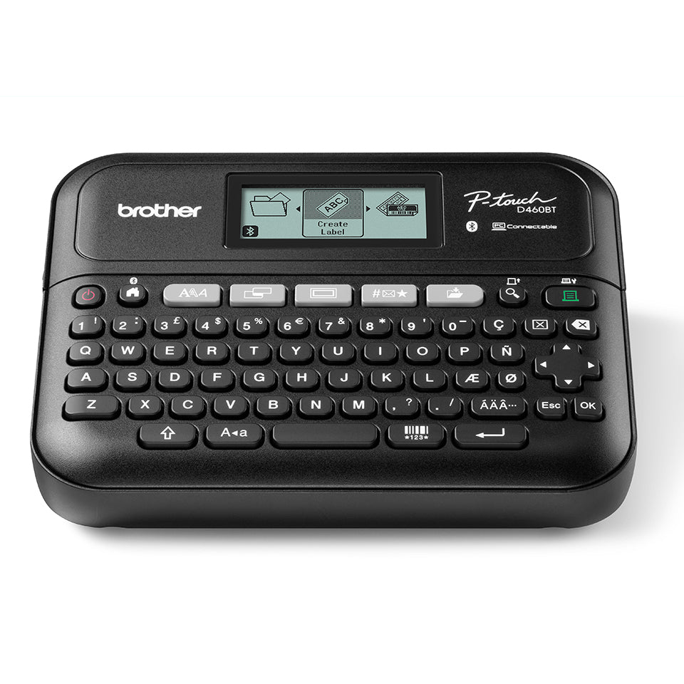 Brother PT-D460BTVP imprimante pour étiquettes Transfert thermique 180 x 180 DPI 30 mm/sec Avec fil &sans fil TZe Bluetooth QWERTY