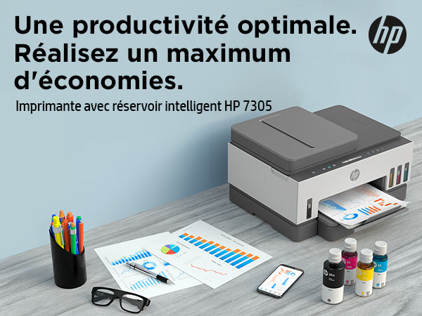 HP Smart Tank 7305 All-in-One MFP colour inkjet refillable A4 13ppm Copy 15ppm Print 250sheets USB LAN Wi-Fi Bluetooth