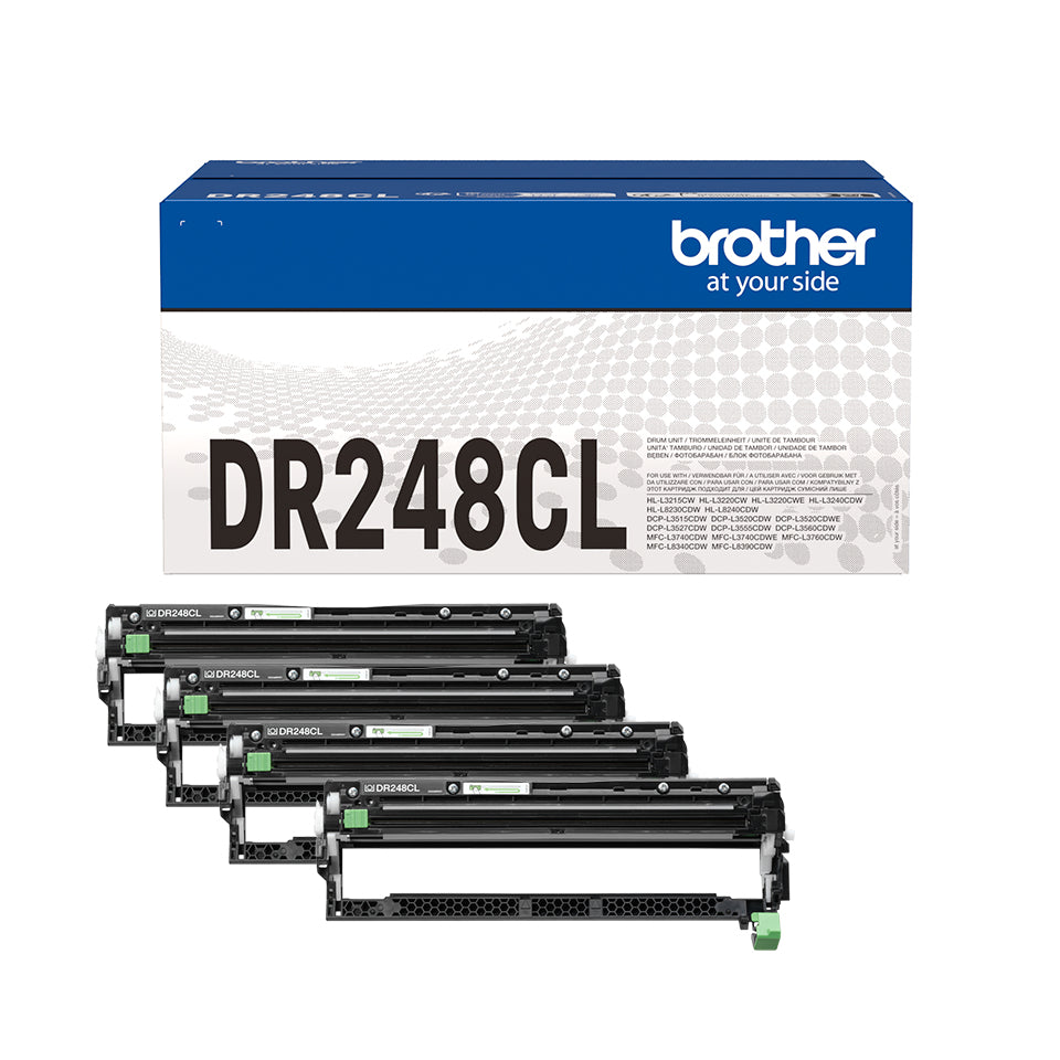 BROTHER DR248CL DRUM PACK FOR FCL 1x BK/C/M/Y Prints 15.000 pages