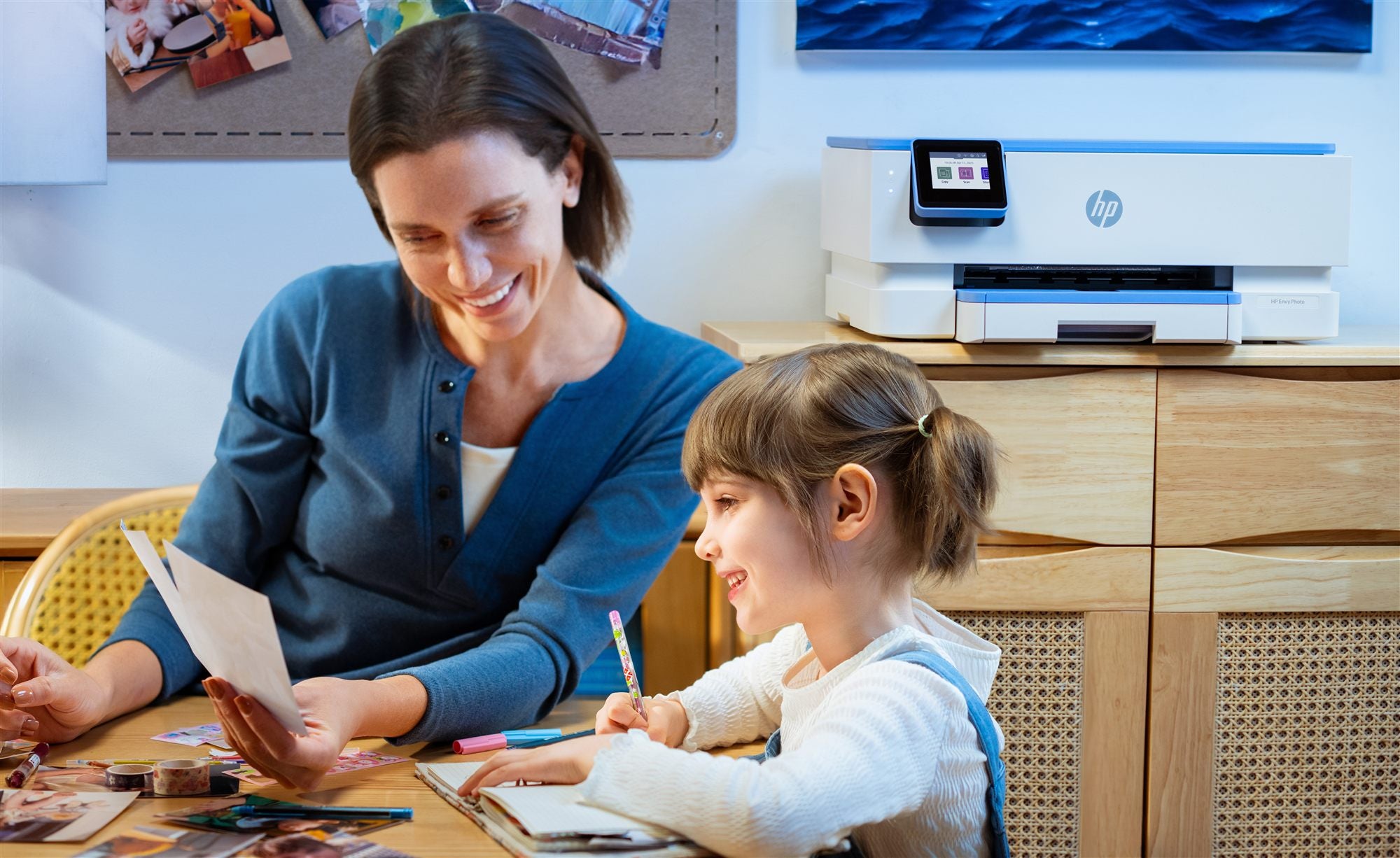 HP Envy Photo 7231 All-in-One Color Inkjet 10ppm Print Scan Copy Photo Printer USB 2.0 Wi-Fi