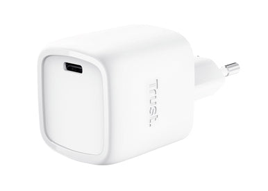 TRUST Alimentation universelle MAXO USB-C 30 watts GAN Smartphone tablette 1 port - Blanche