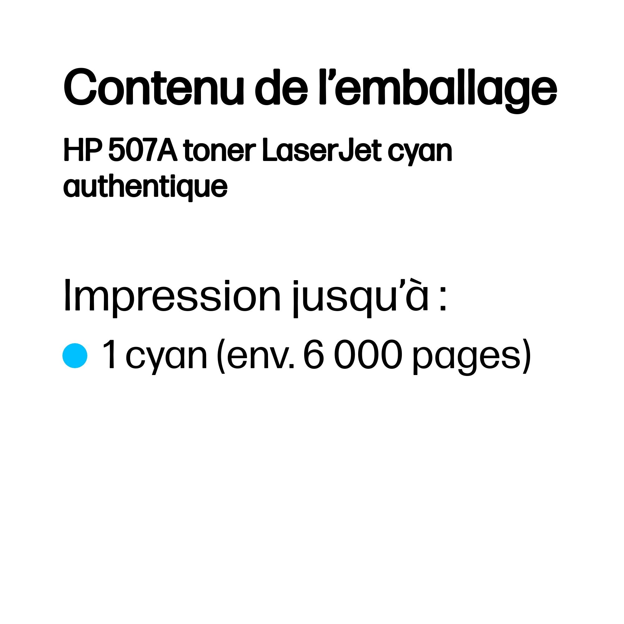 HP 507A original original Toner cartridge CE401A cyan standard capacity 6.000 pages 1-pack