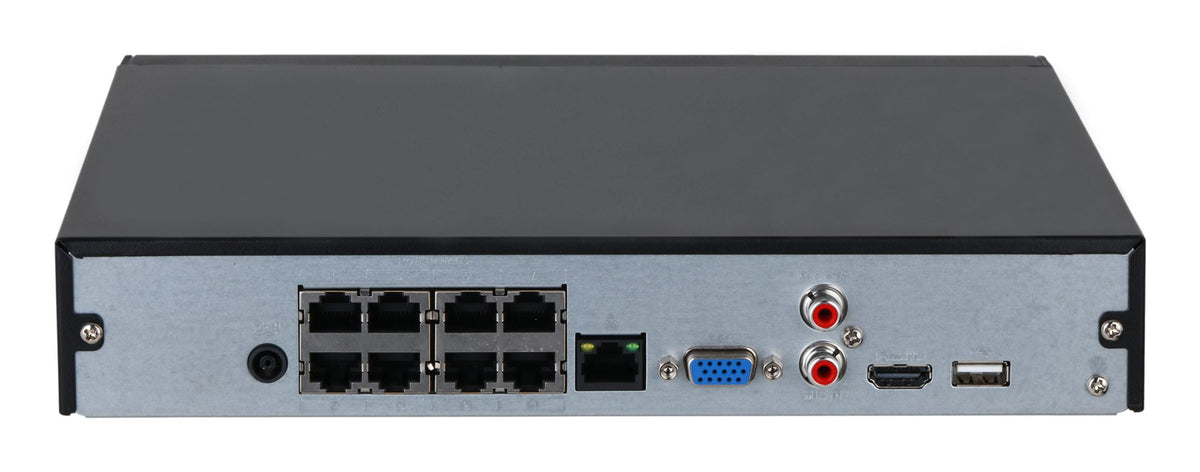 Dahua NVR2108HS-8P-4KS3 Enregistreur vidéo réseau 8CH Compact 1U 8PoE 1HDD Lite