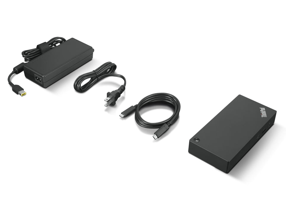 LENOVO ThinkPad Universal USB-C Dock - Station d accueil - USB-C - HDMI 2 x DP - GigE - 90 Watt - ThinkRed