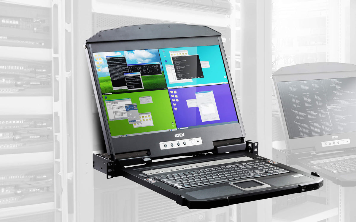 ATEN Premium CL3884NW CONSOLE LCD 4 ports HDMI/USB Dual rail