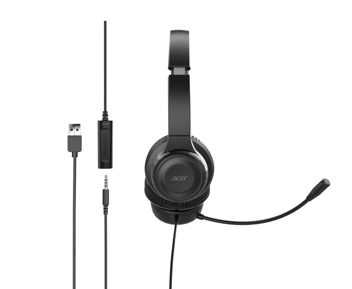 HEADSET Acer Office USB Noir