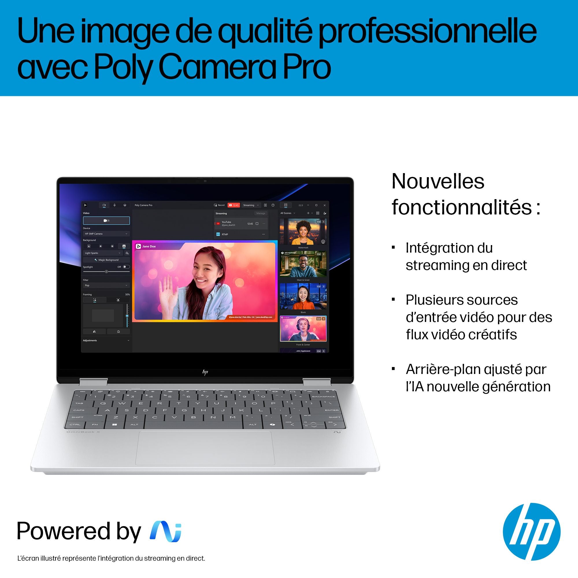 Portable HP OmniBook X Flip 14-fm0003nf Ultra 5-226V 16GBDDR5X 1TB Intel Arc 130