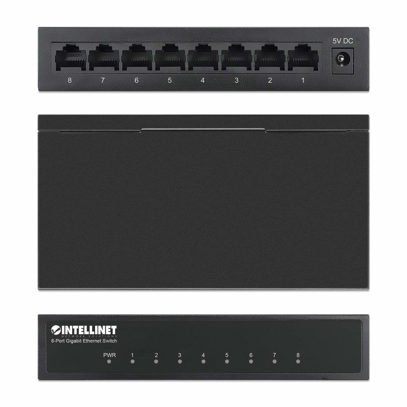 Intellinet 530347 commutateur réseau Gigabit Ethernet (10/100/1000) Noir