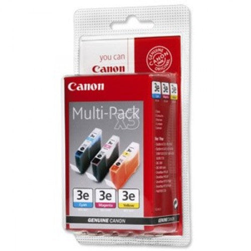 CANON BCI-3E C/M/Y cartouche d encre cyan, magenta et jaune capacité standard combopack sans alarme