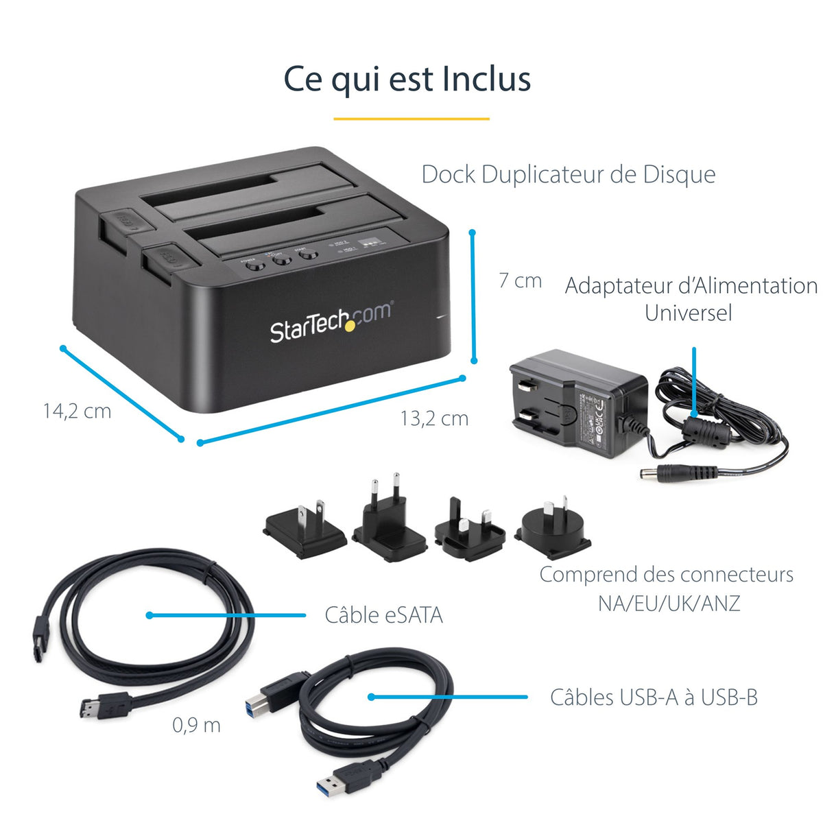 USB 3.0/eSATA HDD/SSD Duplicator Dock