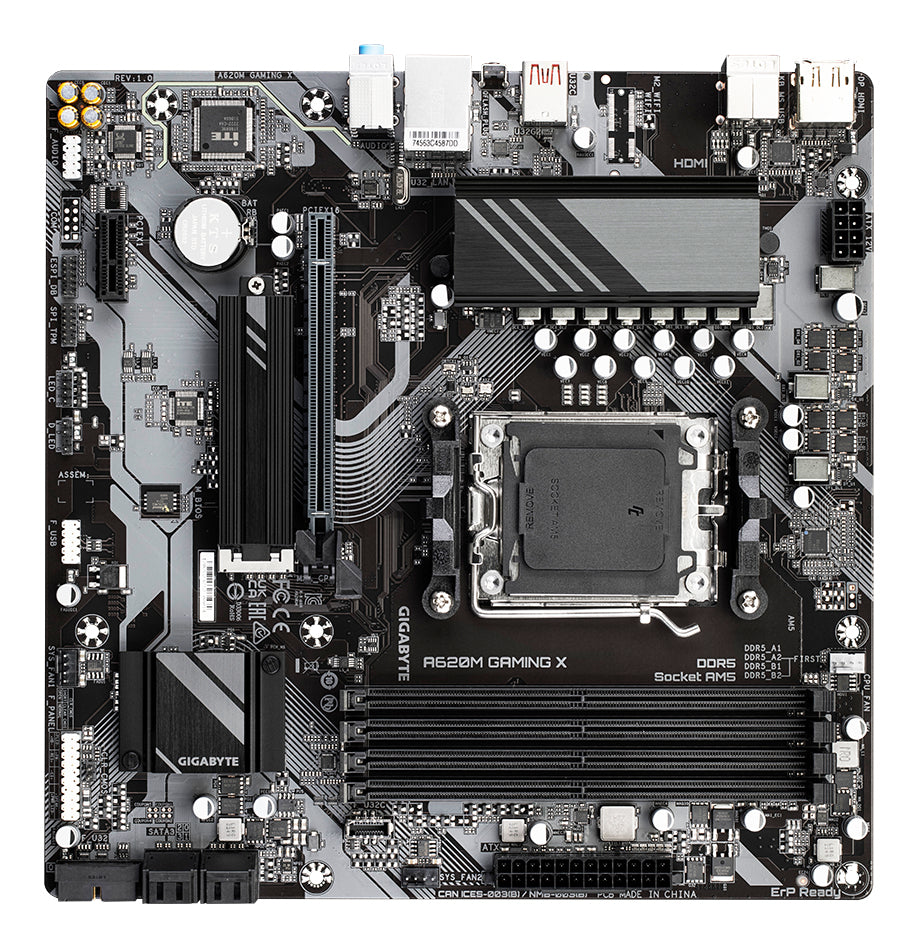 GIGABYTE A620M GAMING X carte mere AMD A620 Emplacement AM5 micro ATX