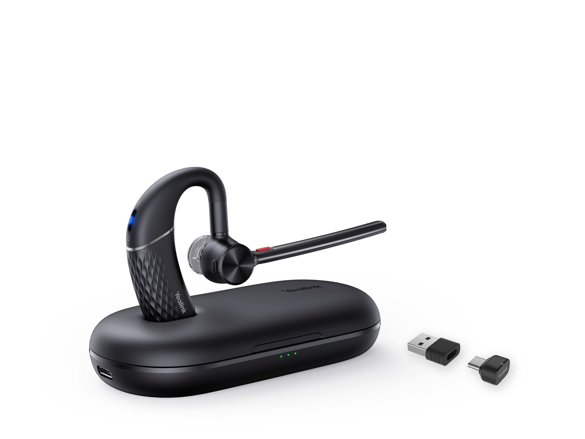 Yealink BH71 Pro USB-C/A Sans fil Crochets auriculaires Bureau/Centre d'appels USB Type-C Bluetooth Noir