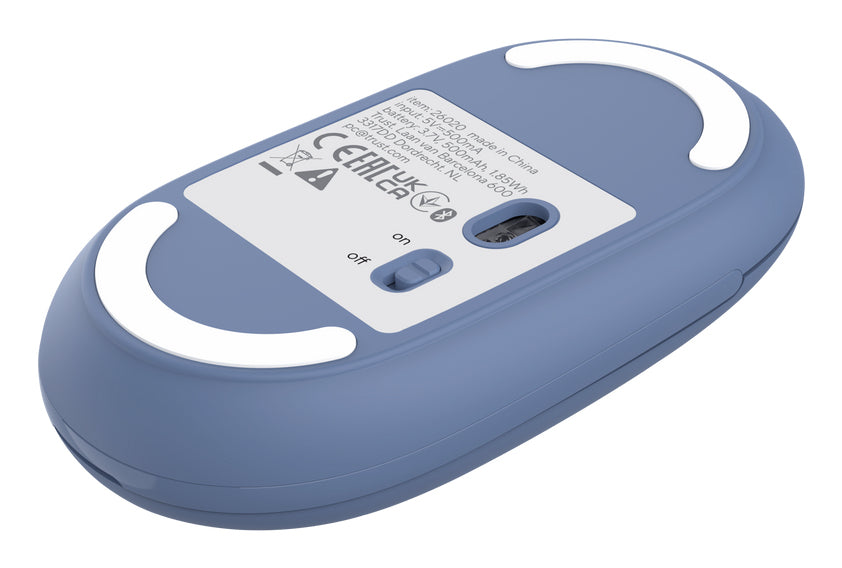 TRUST Souris sans fil SERON hyperscroll multi-connexion rechargeable bleu
