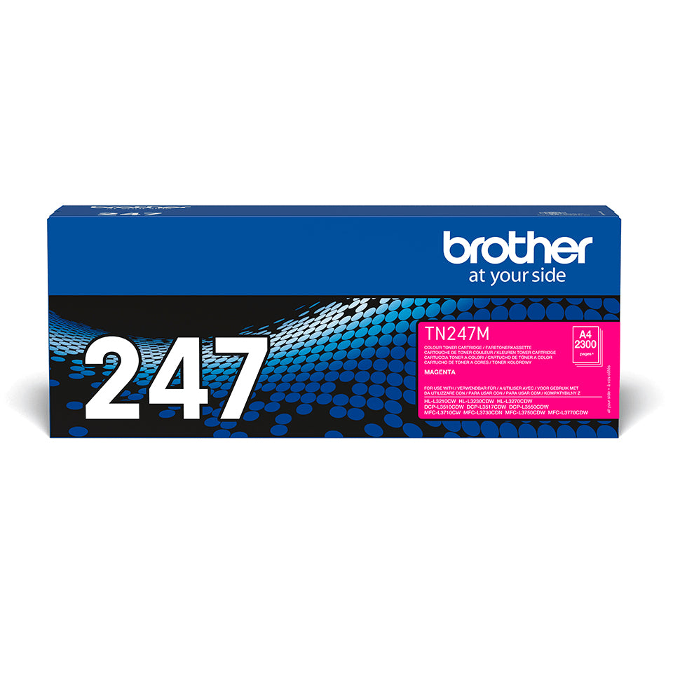 BROTHER TN247M Toner magenta haute capacité de 2300 pages pour Hl-L32xx DCP-L35xx MFC-L37xx