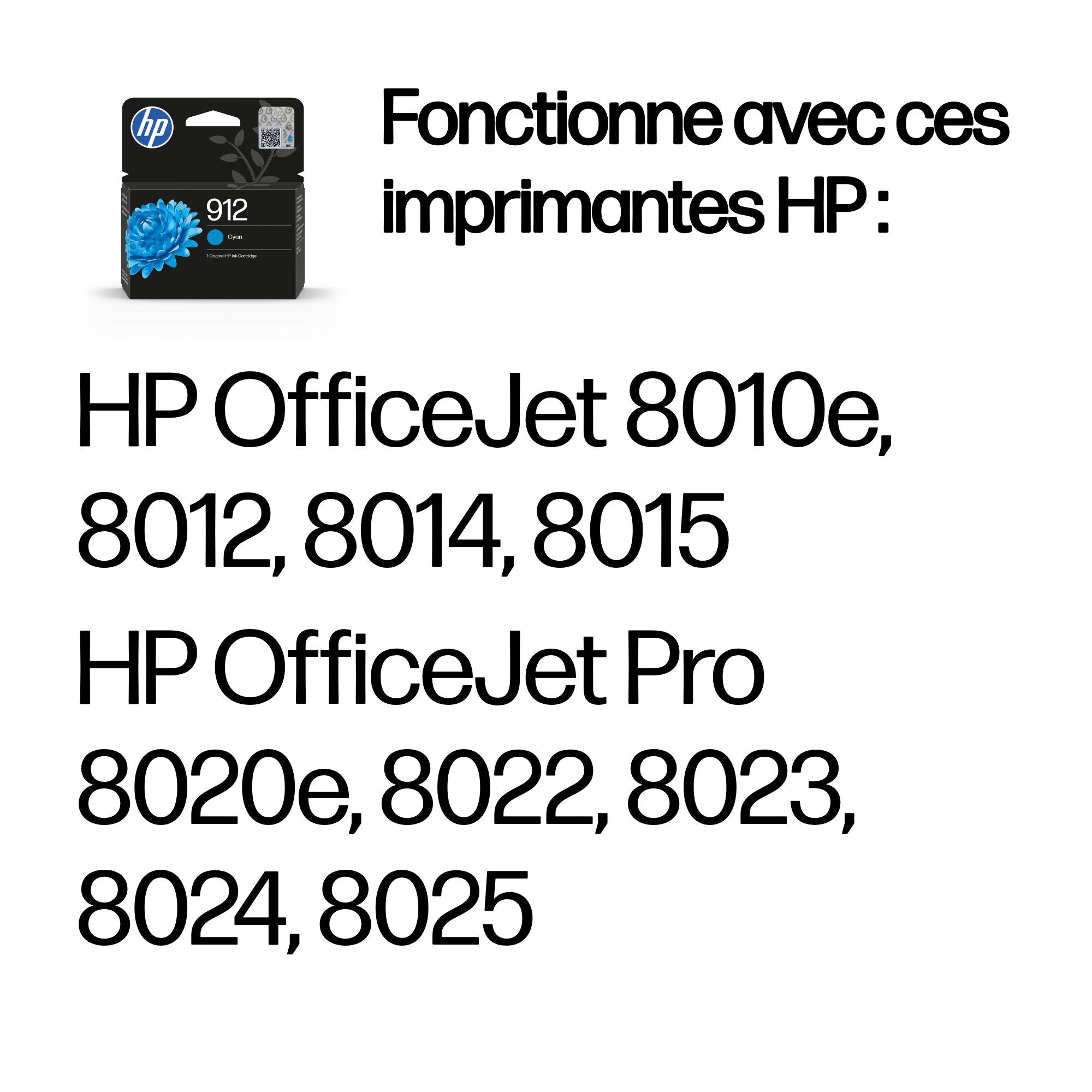 HP 912 Cyan Original Ink Cartridge