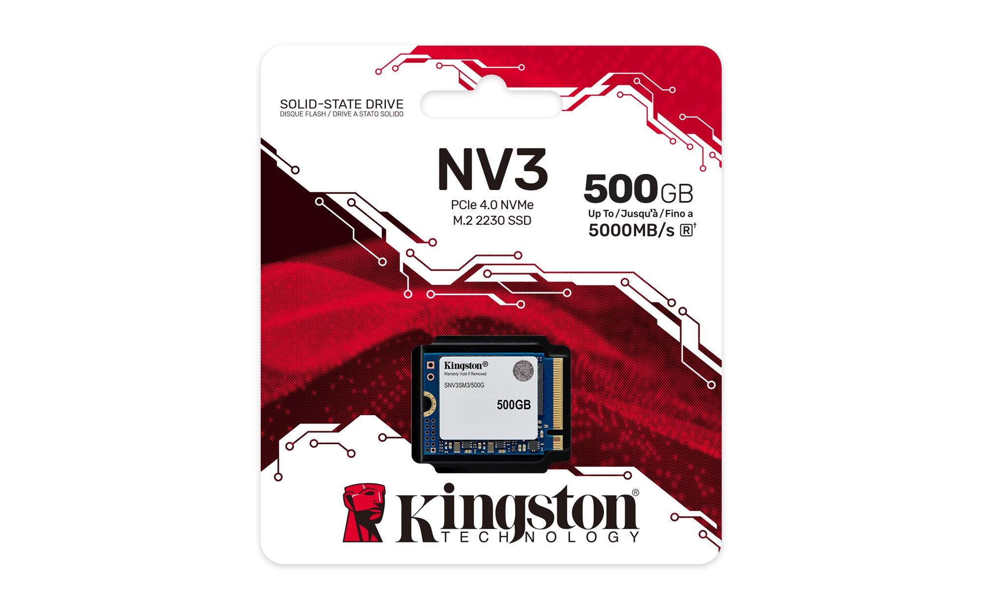 KINGSTON 500Go NV3 M.2 2230 PCIe 4.0 NVMe SSD