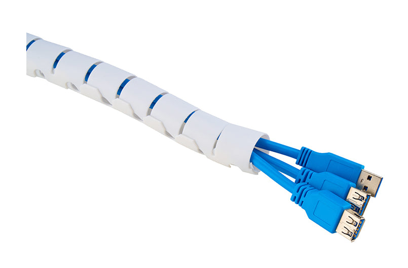 NEOMOUNTS Spiral Cable Wrap 25mm multiple cables white