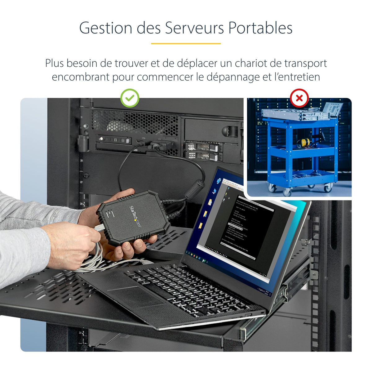 Laptop to Server KVM Console