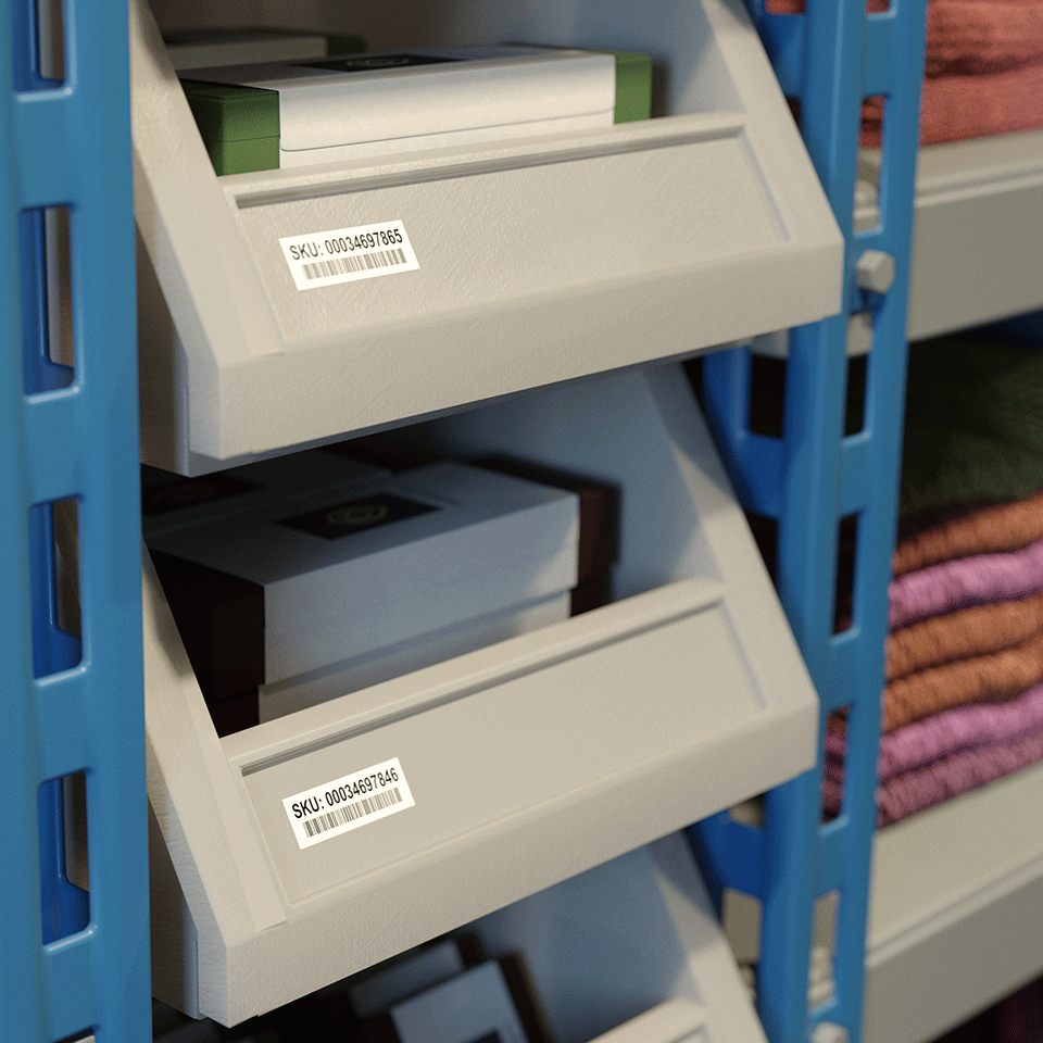 Label tape/white 29mmx15.24m f QL-series