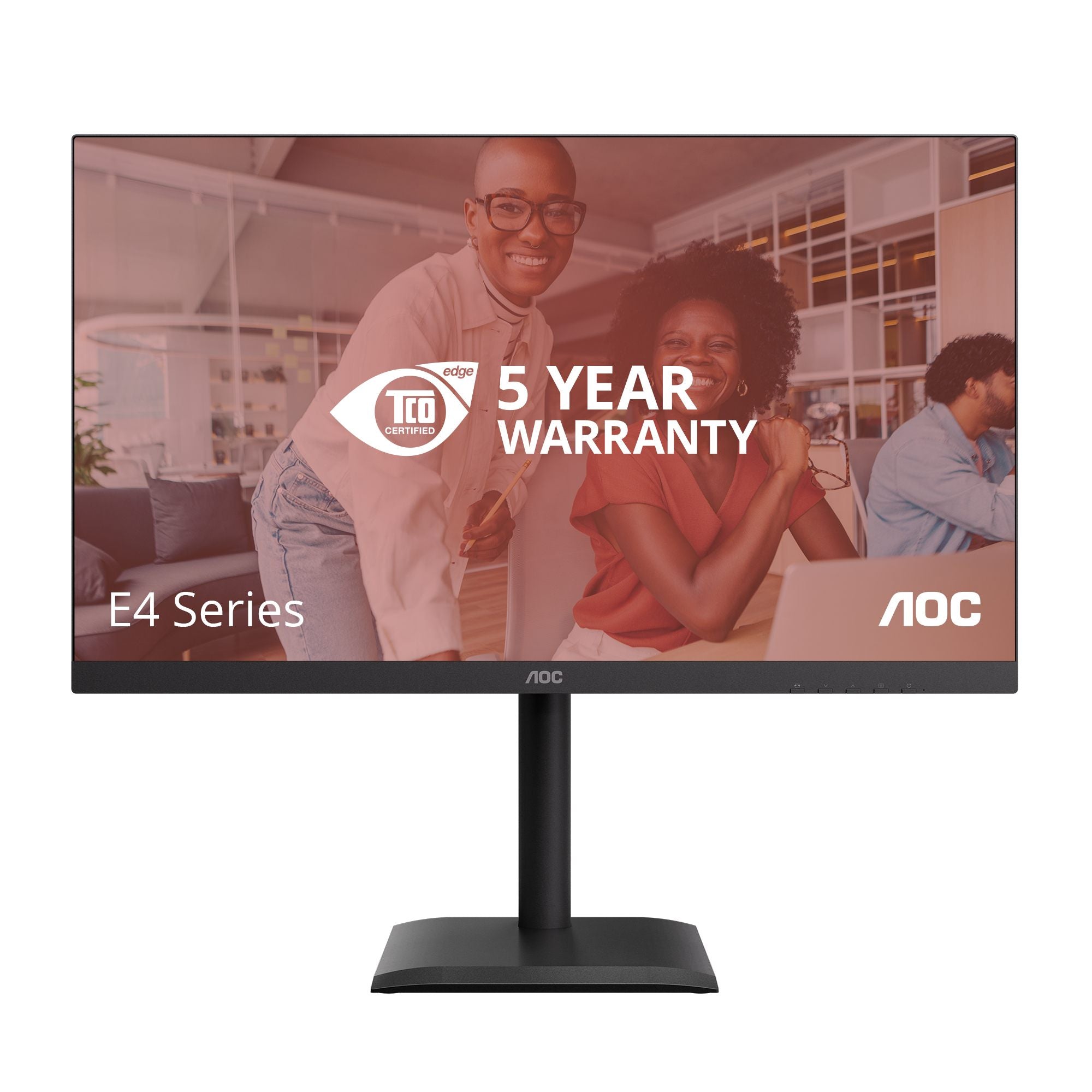 AOC U27E4CV 27p 3840x2160 60Hz IPS Flat H/A 150MM USB C DOCKING 90W Adaptive Sync EyeComfort 3.0 USB HUB SPEAKER