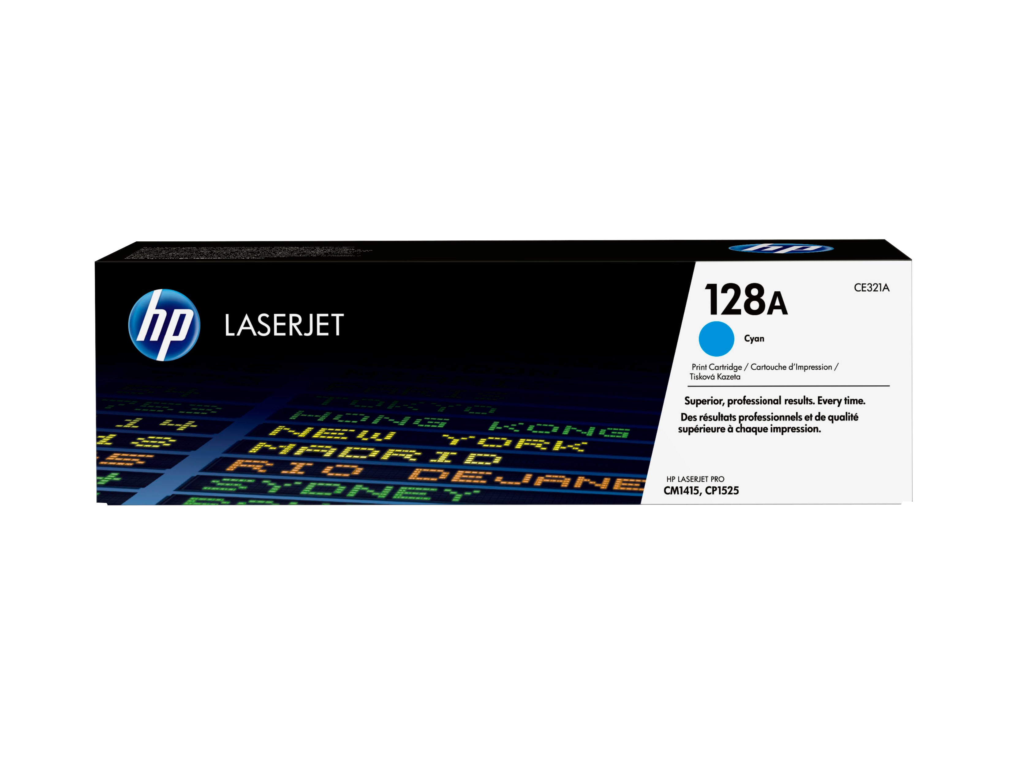 HP 128A original LaserJet Toner cartridge CE321A cyan standard capacity 1.300 pages 1-pack