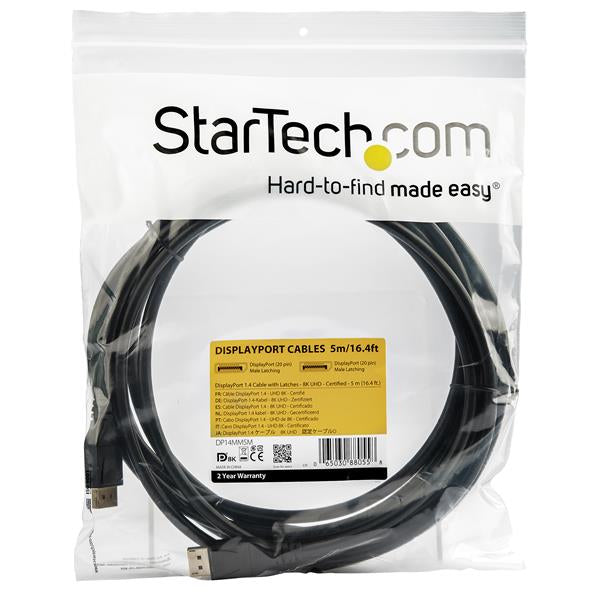 Cable - DisplayPort 1.4 - 5m 16.4 ft