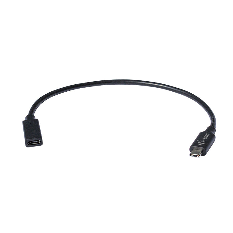 I-TEC USB C Extension Kabel 30cm up to 10Gbps Video transmission up to 4K / 60Hz Supports power supply up to 60 W