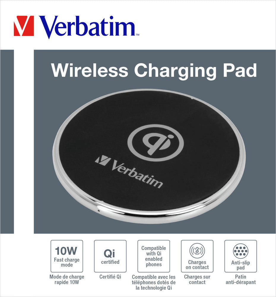 Verbatim Qi Wireless Charger 10W Rubber