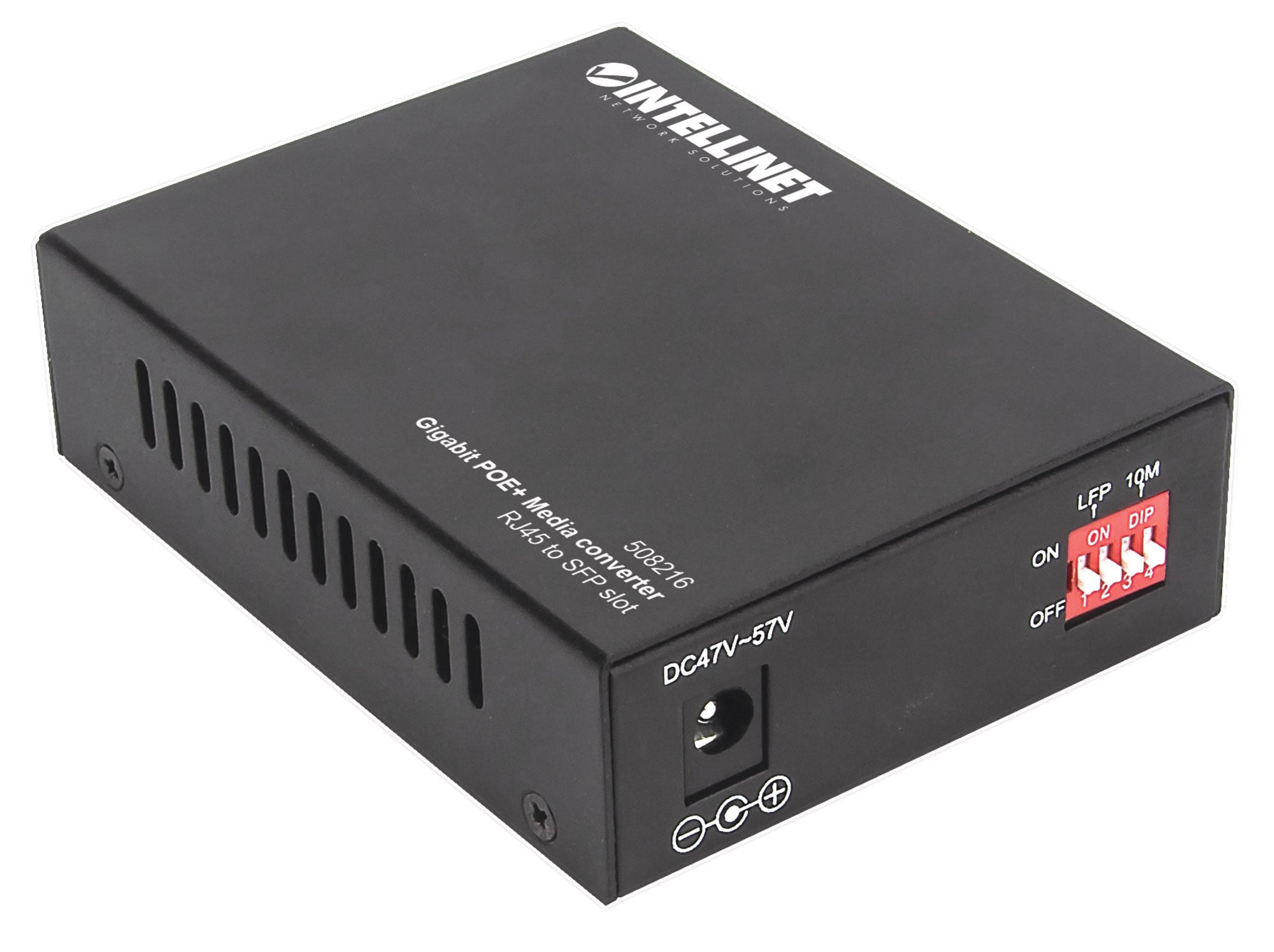 Intellinet 508216 convertisseur de support réseau 1000 Mbit/s Noir