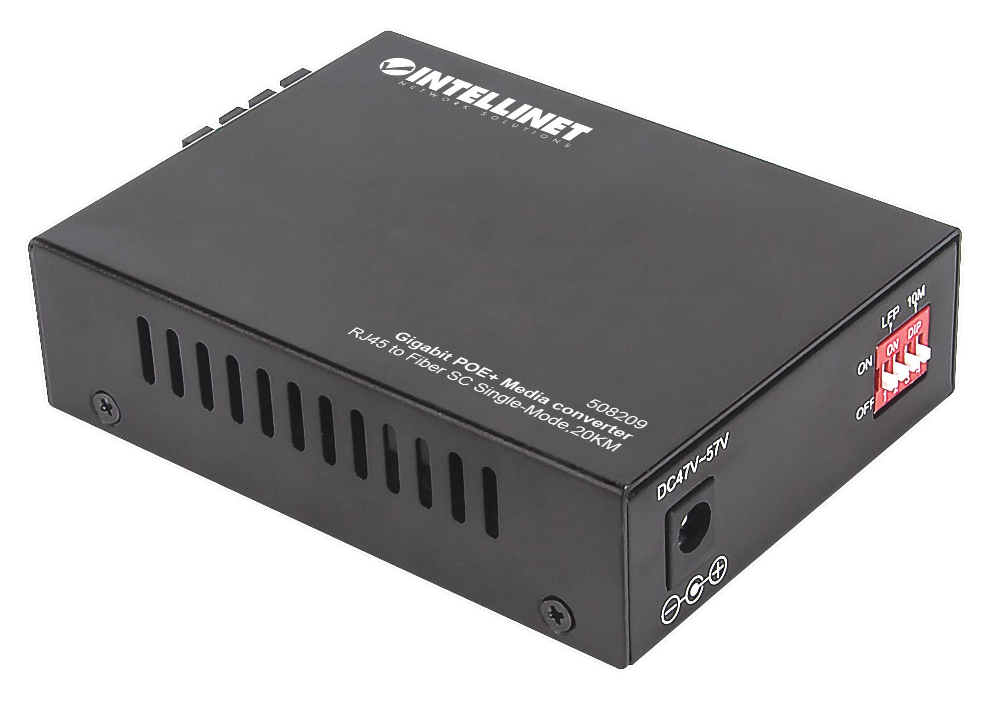 Intellinet 508209 convertisseur de support réseau 1000 Mbit/s 1310 nm Monomode Noir