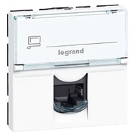LEGRAND Plastron Mosaic 45x45 1 port RJ45 CAT 6A STP