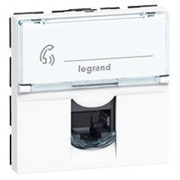 LEGRAND Plastron Mosaic 45x45 1 port RJ45 CAT 5e STP