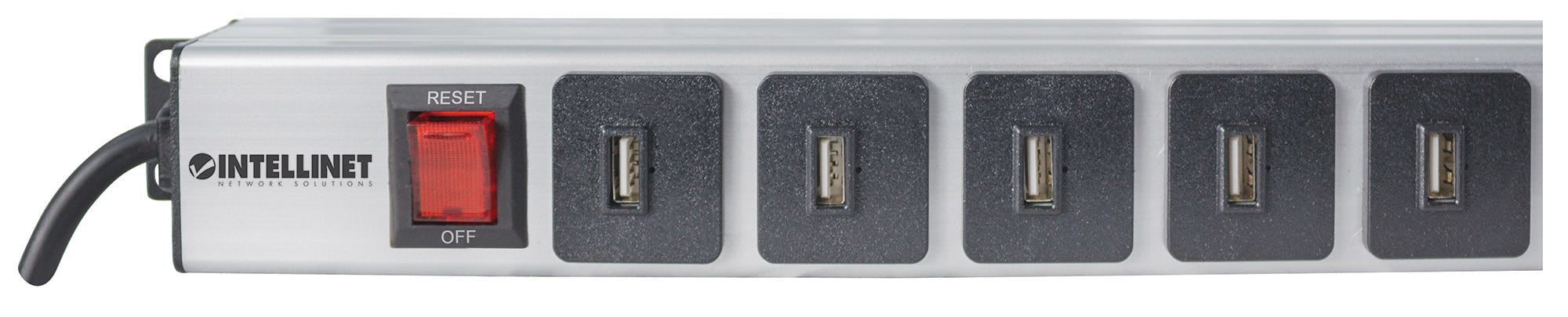 Intellinet 164498 unité de distribution d'énergie Noir, Gris