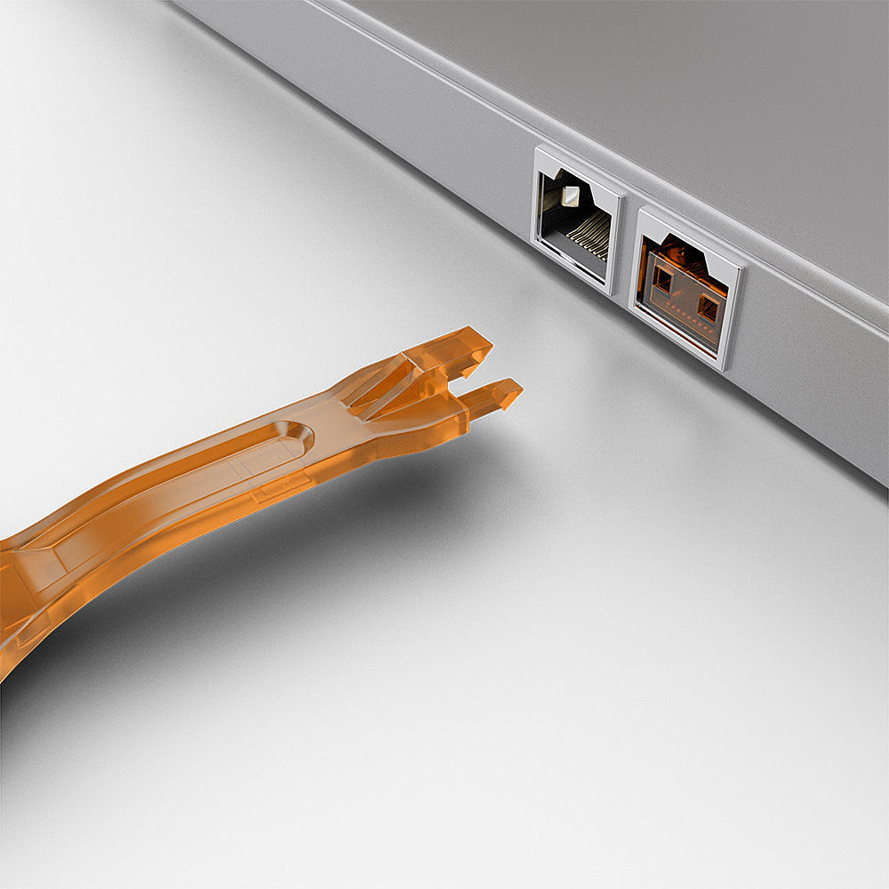 Lindy RJ45 Port Blocker Key Orange