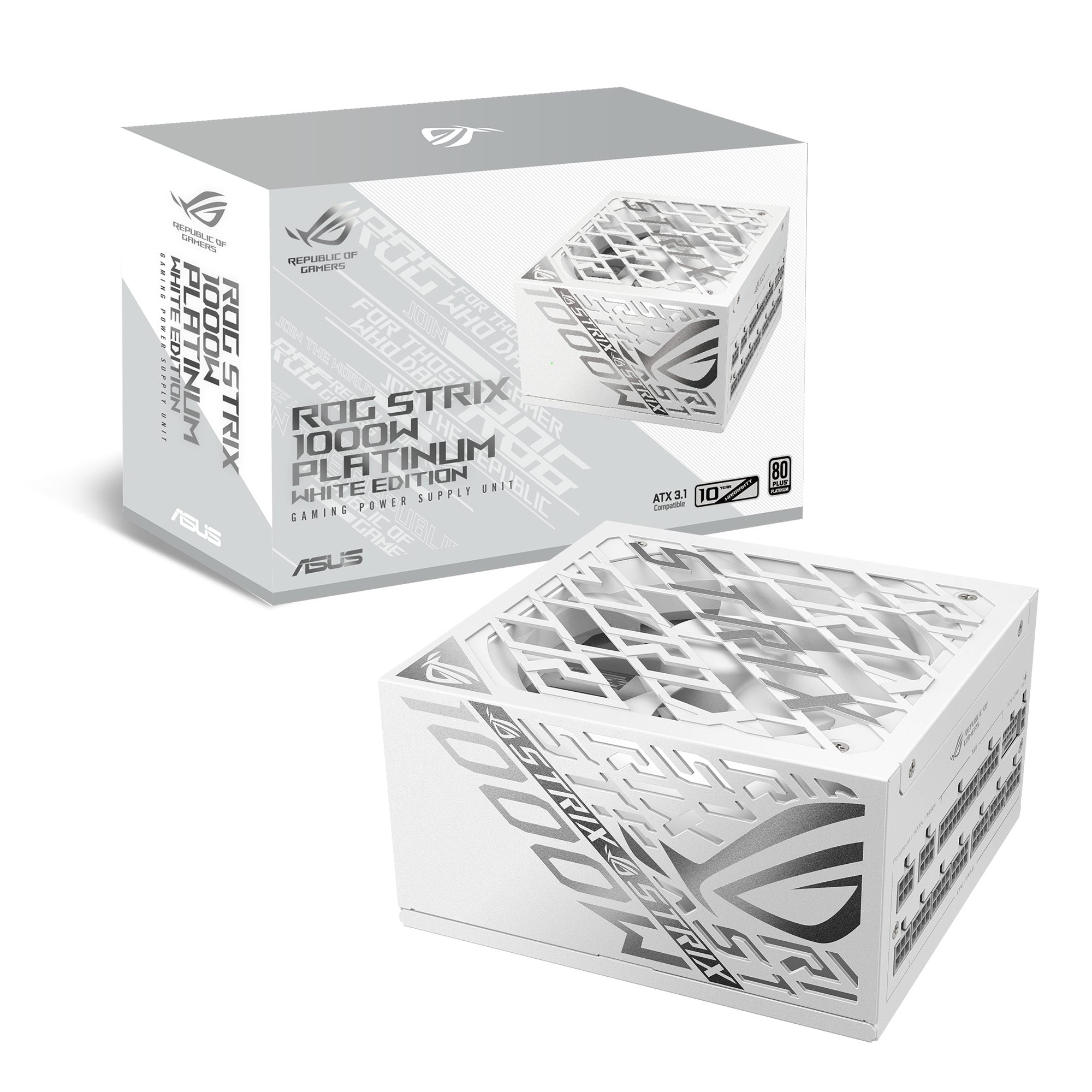 ASUS ROG-STRIX-1000P 1000W Platinum PSU Gaming White