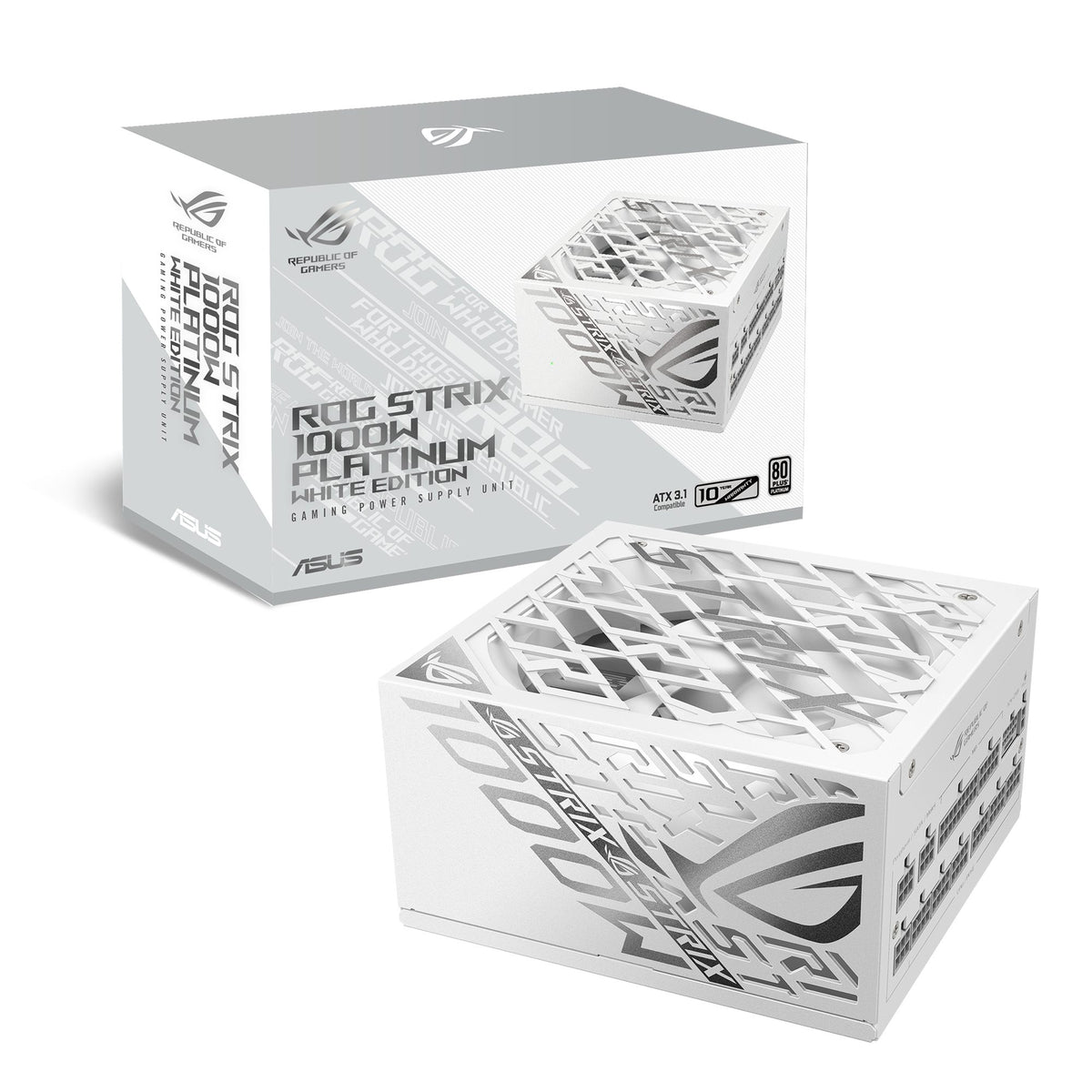 ASUS ROG-STRIX-1000P 1000W Platinum PSU Gaming White