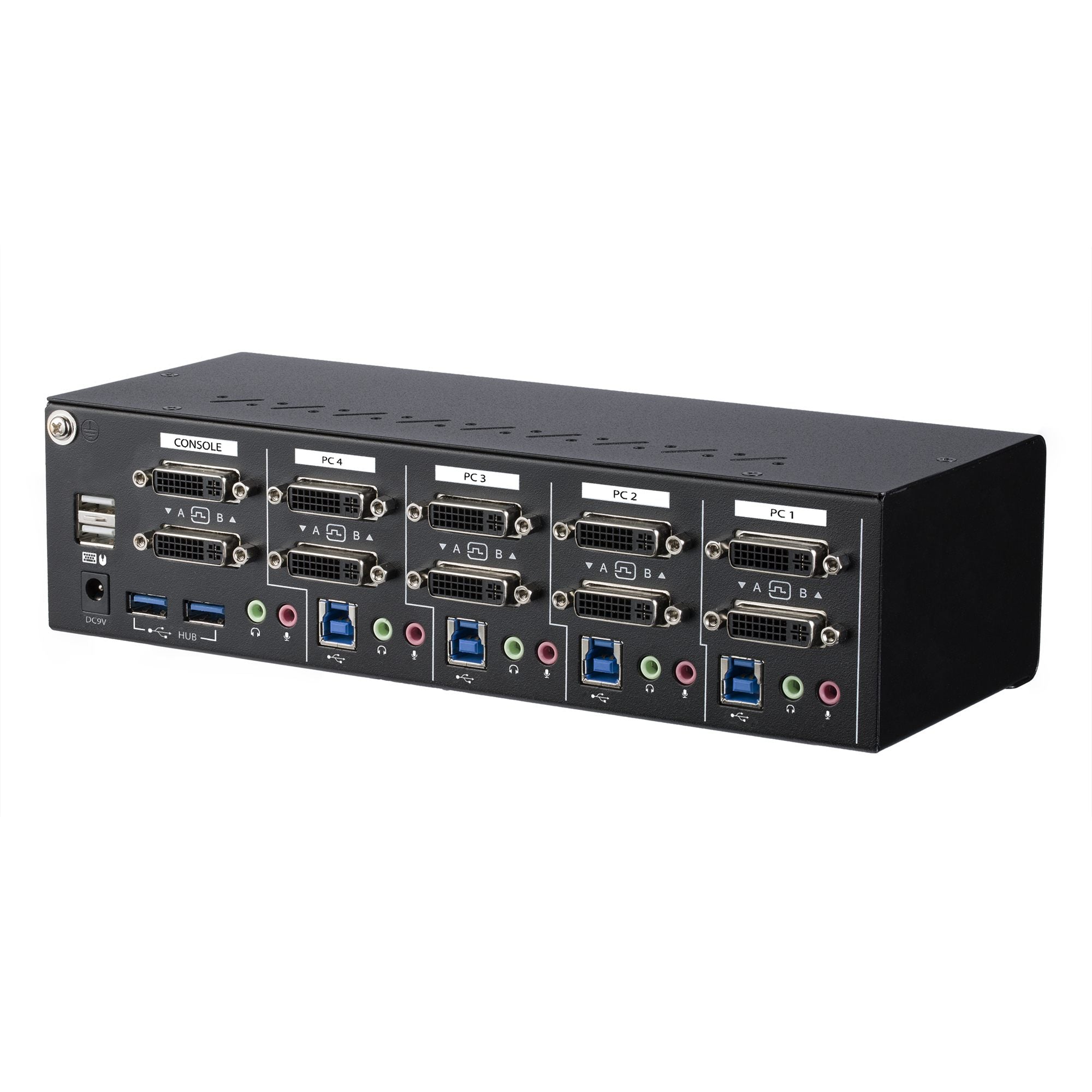 KVM Switch - 4-Port - Dual-Link DVI 4K60